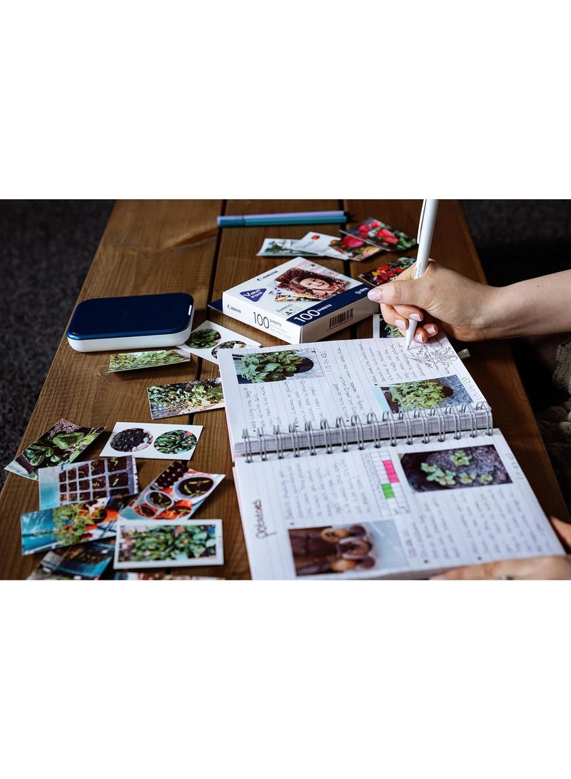 Canon Zoemini 2 Portable Photo Printer With 100 Sticky Paper Sheets Zink Zero Ink 5X7.6 Cm - Image 4